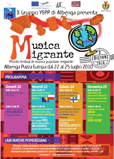 Albenga, Musica Migrante 2010